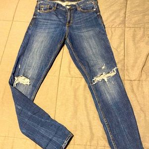 Old Navy super skinny Rockstar distressed jeans